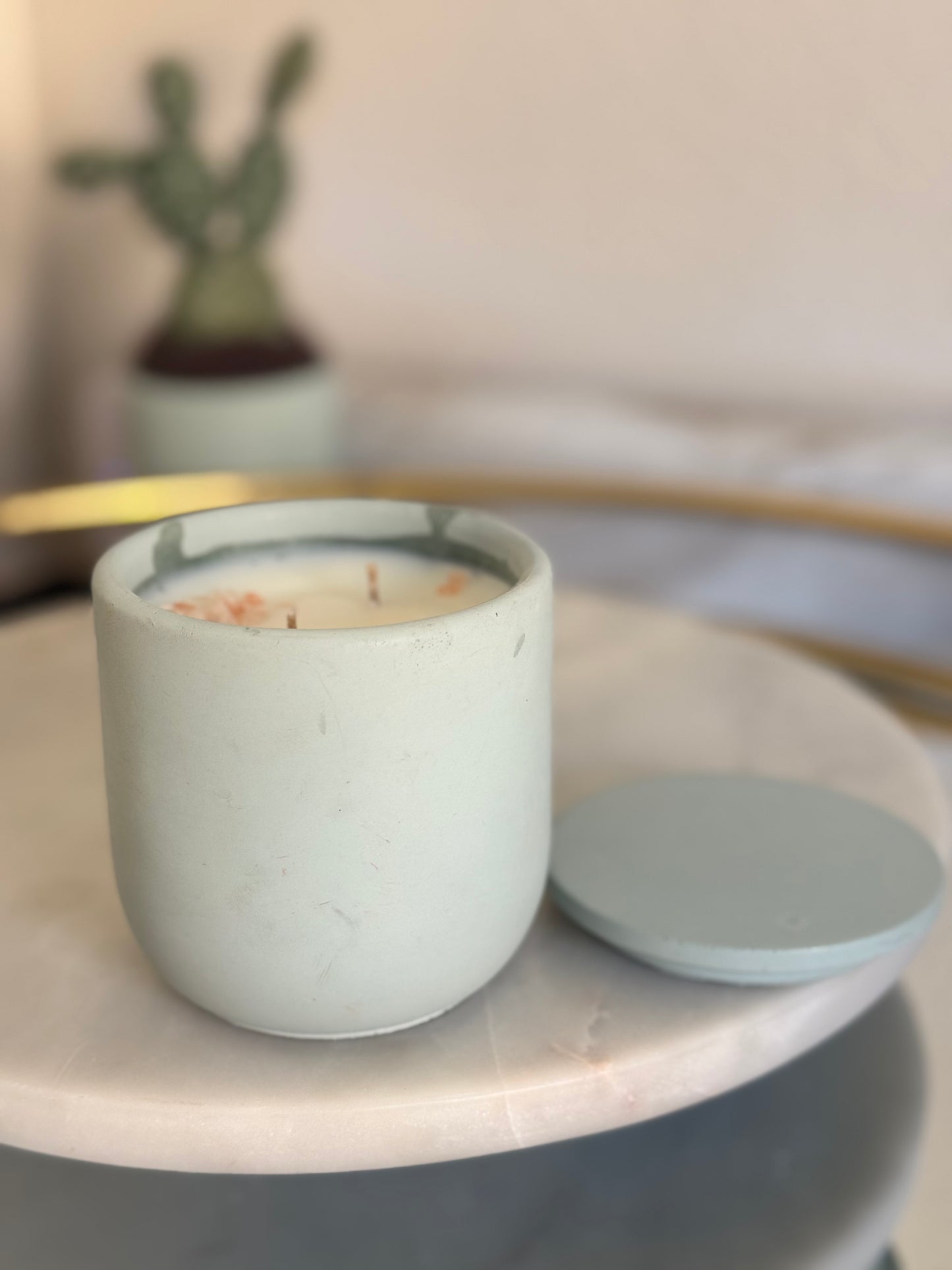 Concrete Candle with Lid