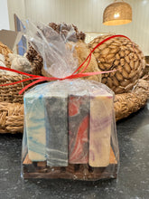 Load image into Gallery viewer, 4 for $35 Shea Butter Soap Gift Set with Wooden Holder
