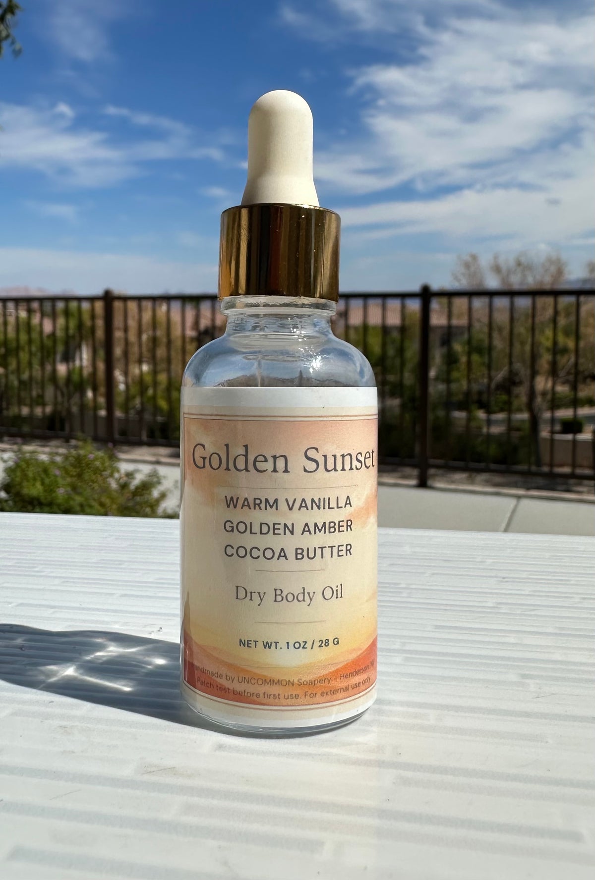 Golden Sunset 1oz Dry Body Oil, UNCOMMON Soapery